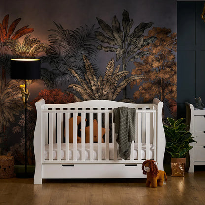Obaby Stamford Luxe Sleigh (2 Piece) Room Set - White
