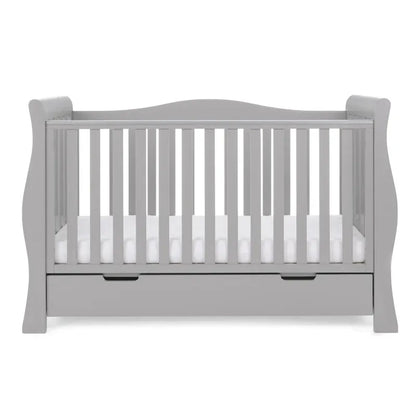Obaby Stamford Luxe Sleigh (3 Piece) Room Set - Warm Grey
