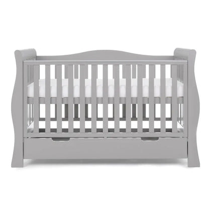 Obaby Stamford Luxe Sleigh (3 Piece) Room Set - Warm Grey