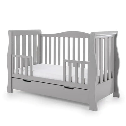 Obaby Stamford Luxe Sleigh (3 Piece) Room Set - Warm Grey