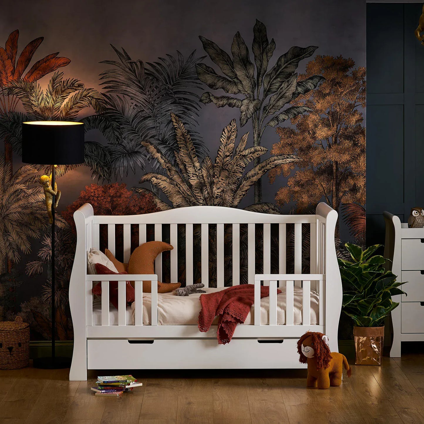 Obaby Stamford Luxe Sleigh (3 Piece) Room Set - White