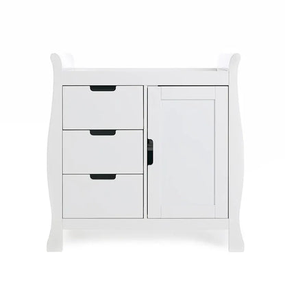 Obaby Stamford Luxe Sleigh (3 Piece) Room Set - White