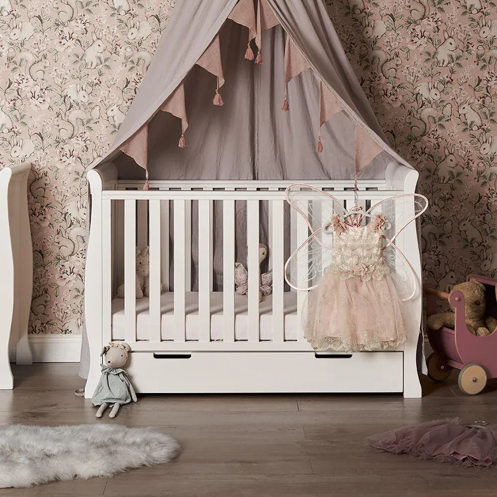 Obaby Stamford Mini Sleigh (2 Piece) Room Set - White