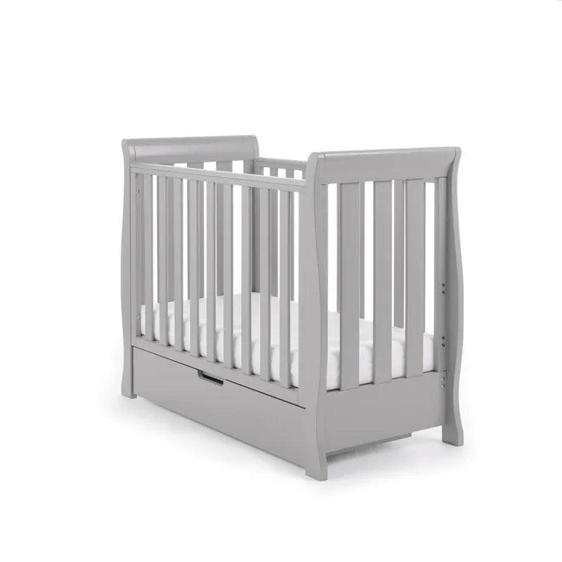 Obaby Stamford Space Saver Sleigh (2 Piece) Room Set - Warm Grey