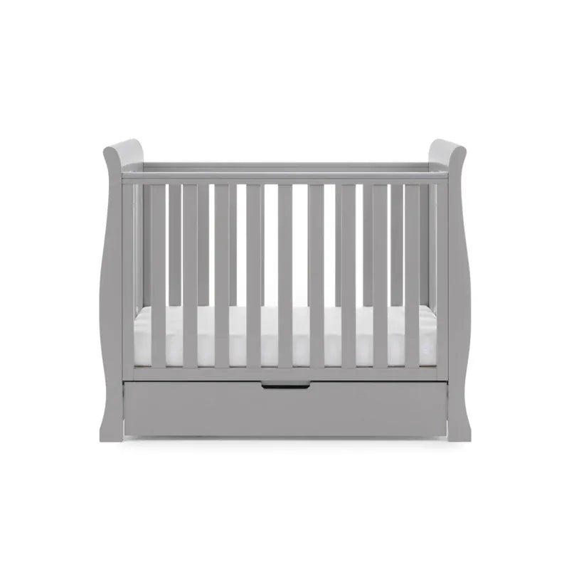 Obaby Stamford Space Saver Sleigh (2 Piece) Room Set - Warm Grey