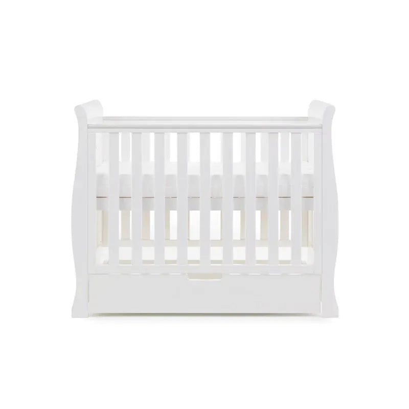 Obaby Stamford Space Saver Sleigh (2 Piece) Room Set - White
