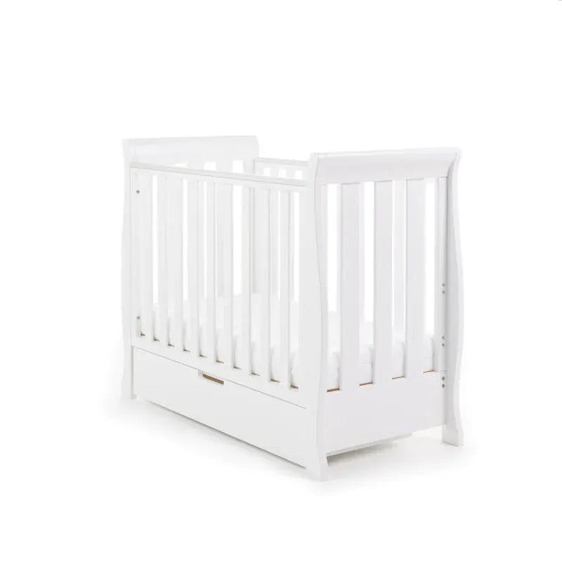 Obaby Stamford Space Saver Sleigh (2 Piece) Room Set - White