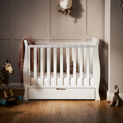 Obaby Stamford Space Saver Sleigh (2 Piece) Room Set - White