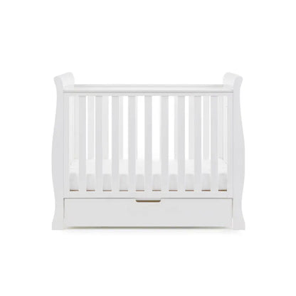 Obaby Stamford Space Saver Sleigh Cot - White