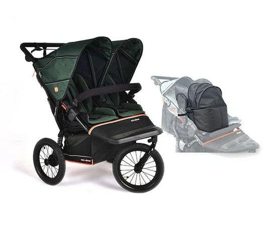 Out N About Nipper Double V6 Plus Pod Newborn and Toddler Bundle - Sycamore Green