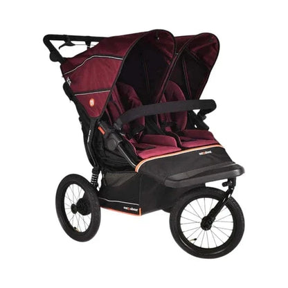 Out N About Nipper Double V6 Plus Pod Newborn and Toddler Bundle - Brambleberry Red