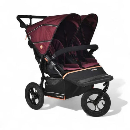 Out N About Nipper Double V6 Pod Newborn and Toddler Bundle - Brambleberry Red