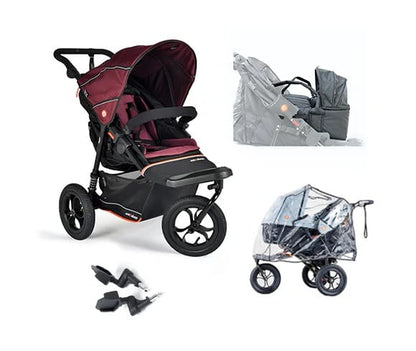 Out N About Nipper V6 Newborn Pod Bundle - Brambleberry Red