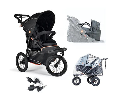 Out N About Nipper V6 Plus Newborn Pod Bundle - Summit Black