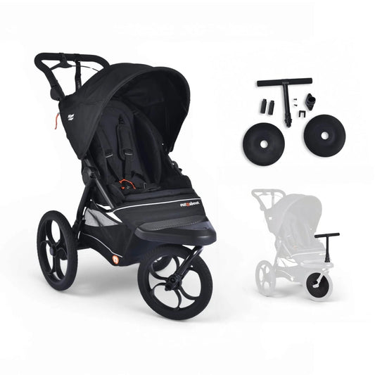 Out N About Nipper Compact Front Rider Bundle - Black