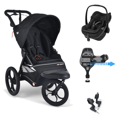 Out N About Nipper Compact (Pebble Slide Pro) Travel System - Black