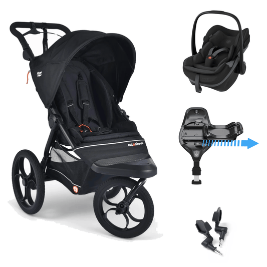 Out N About Nipper Compact (Pebble Slide Pro) Travel System - Black