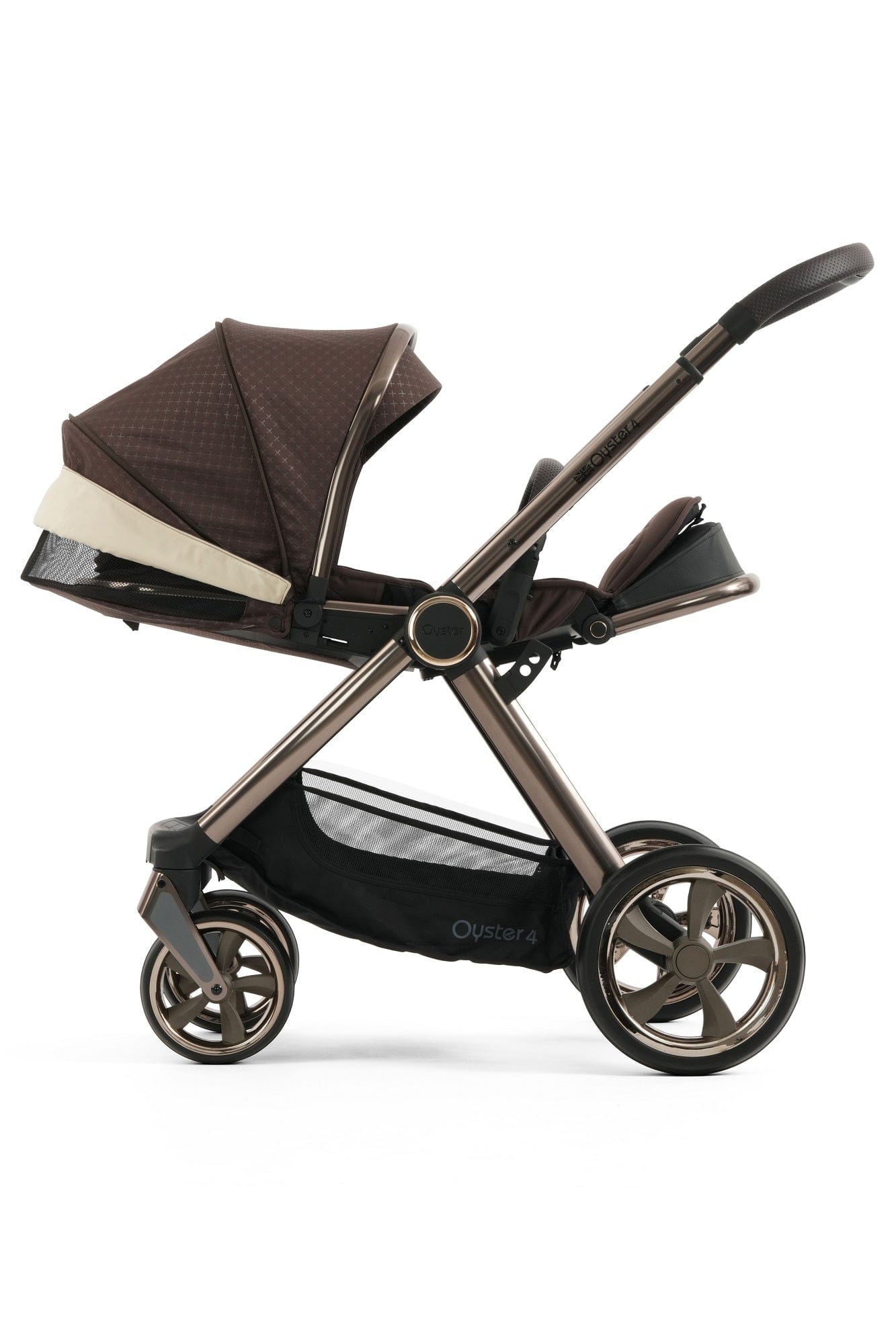 Oyster 4 Luxury (CabrioFix i-Size) Travel System - Brown Raven