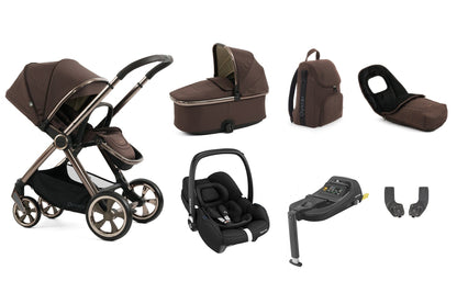 Oyster 4 Luxury (CabrioFix i-Size) Travel System - Brown Raven