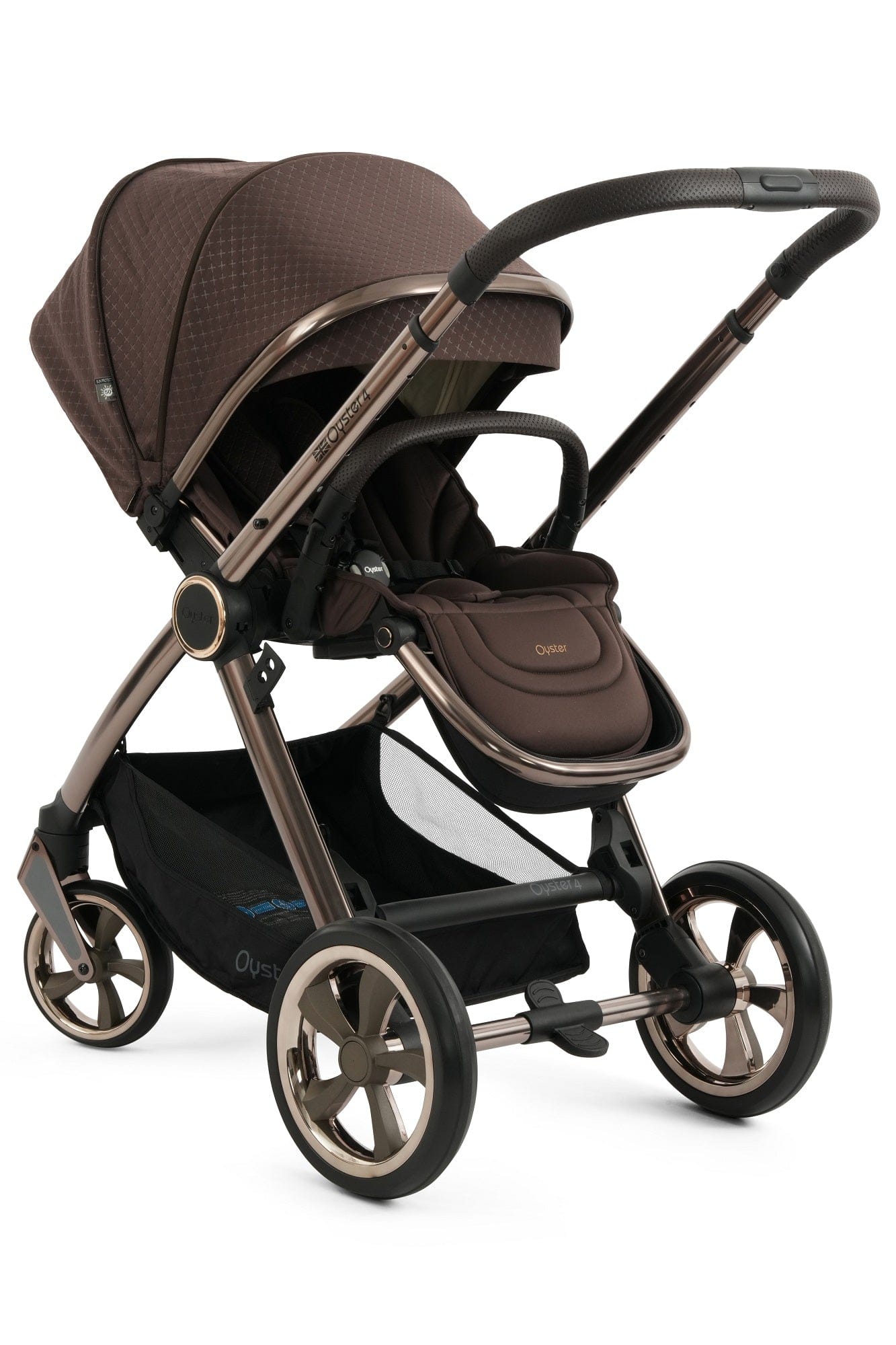Oyster 4 Luxury (Cloud T) Travel System - Brown Raven