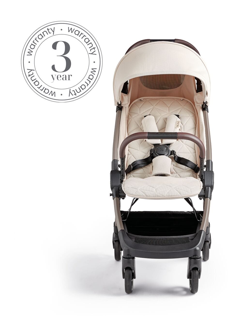 Silver Cross Clic Stroller with Travel Bag - Almond