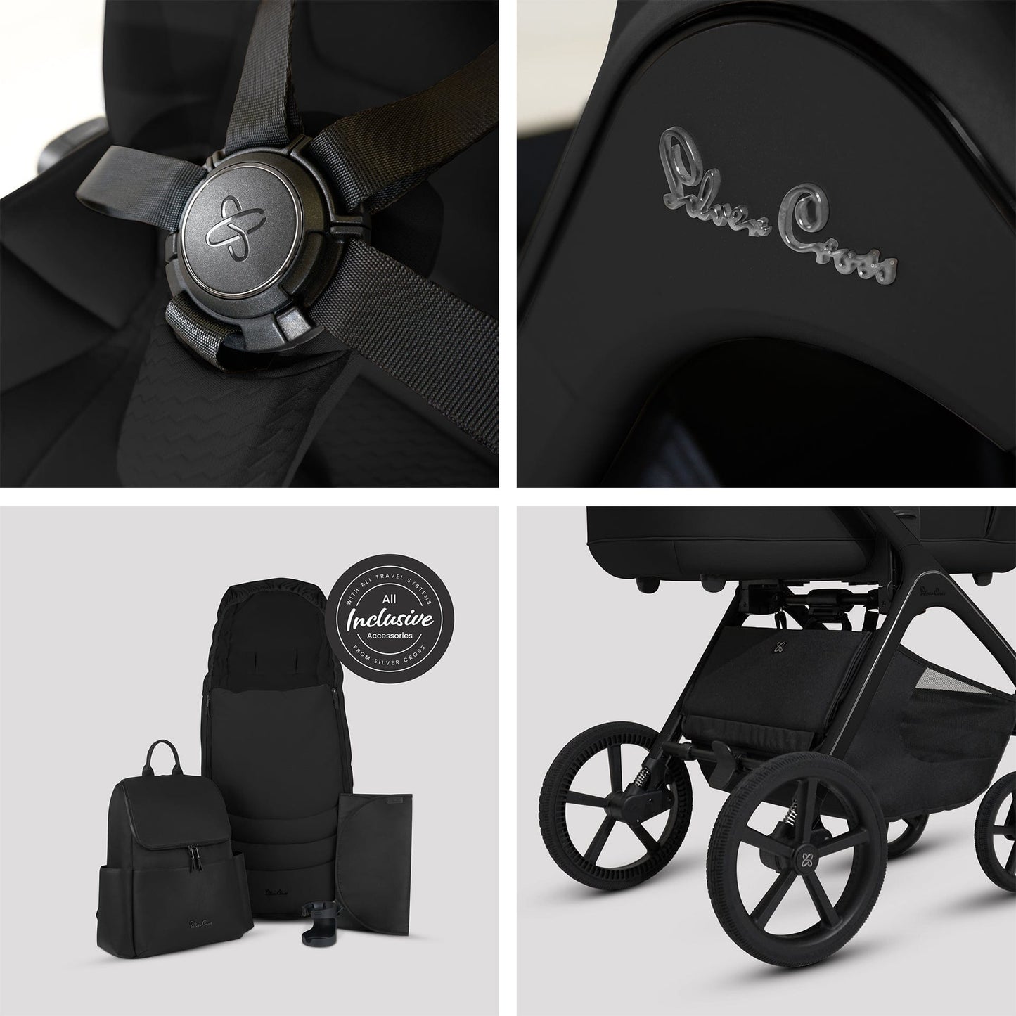 Silver Cross Cove (Cloud T) Travel System - Onyx