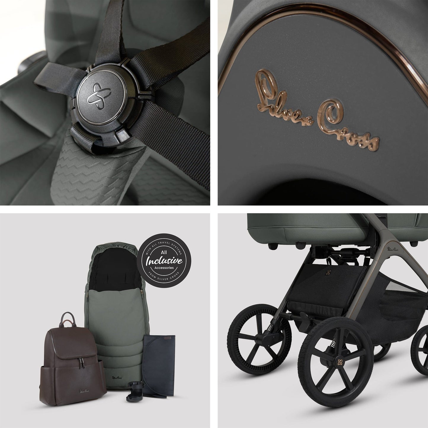 Silver Cross Cove (Cloud T Plus) Travel System - Pewter/Mirage Grey
