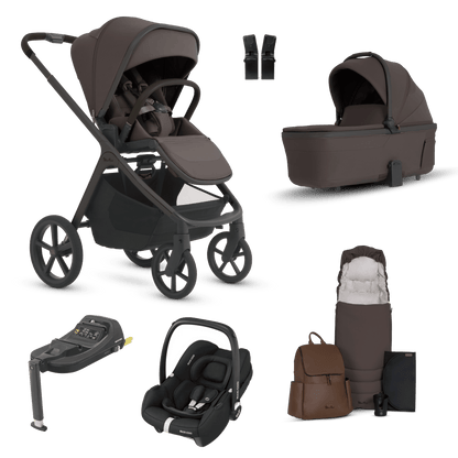 Silver Cross Cove 2 (Cabriofix i-Size) Travel System - Chocolate