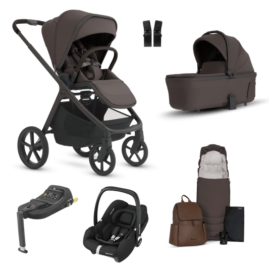 Silver Cross Cove 2 (Cabriofix i-Size) Travel System - Chocolate