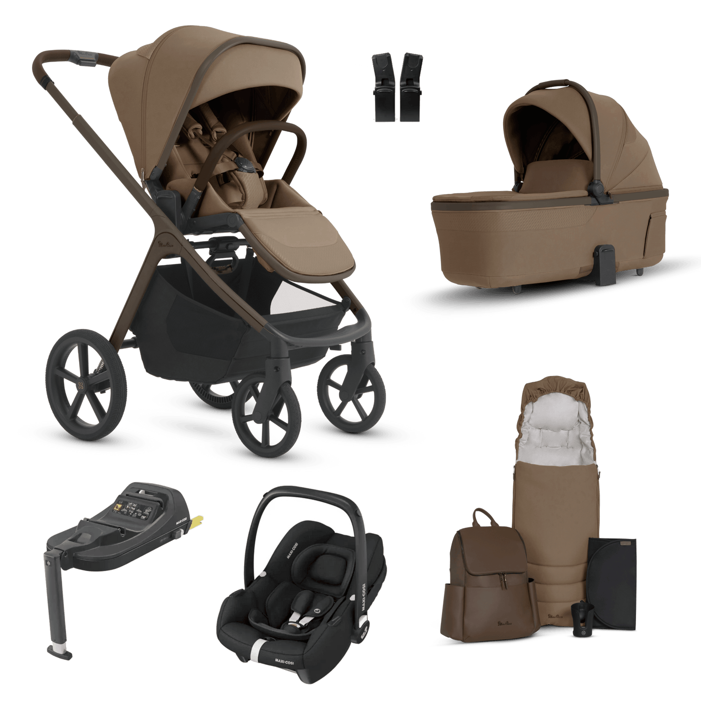 Silver Cross Cove 2 (Cabriofix i-Size) Travel System - Maple