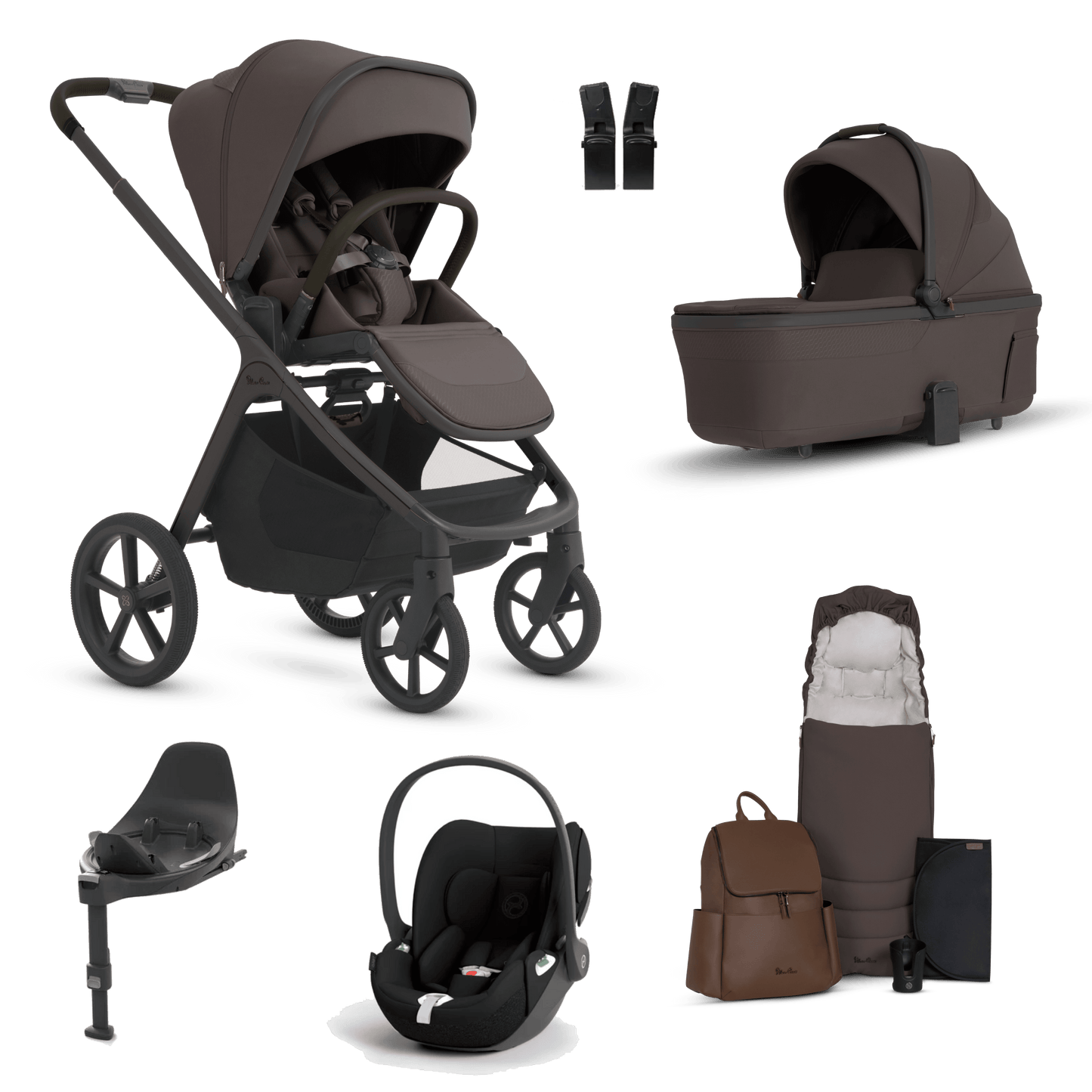 Silver Cross Cove 2 (Cloud T) Travel System - Chocolate