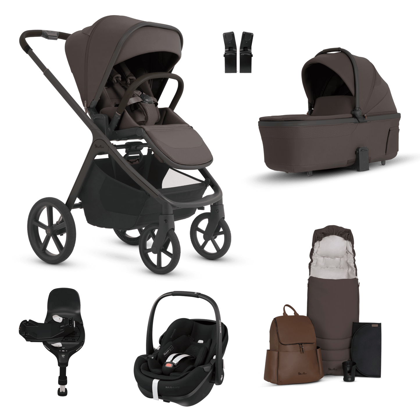 Silver Cross Cove 2 (Pebble 360 PRO2) Travel System - Chocolate