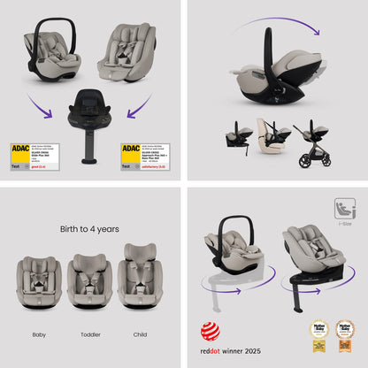 Silver Cross Cove 2 Ultimate 360 Family Travel System - Champagne