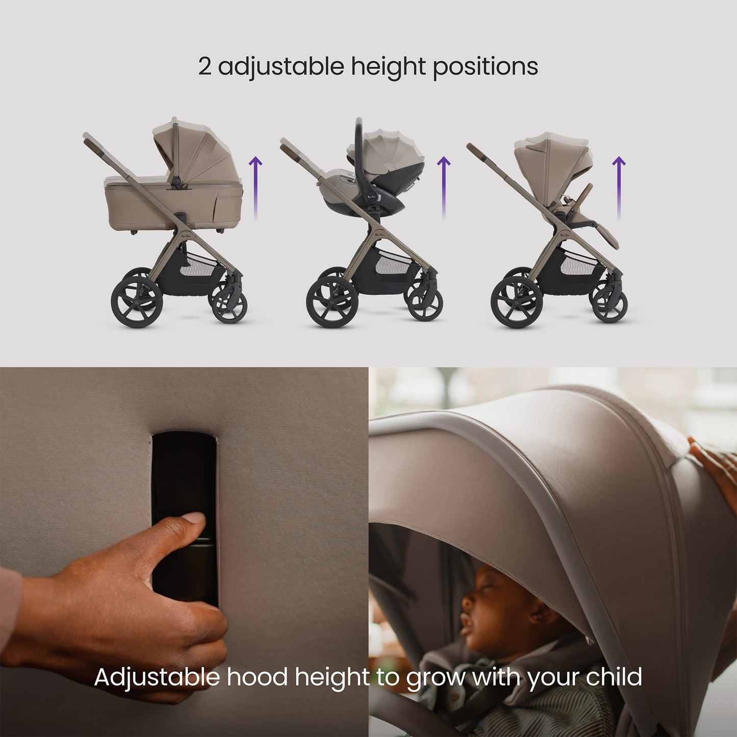 Silver Cross Cove 2 Ultimate 360 Family Travel System - Champagne
