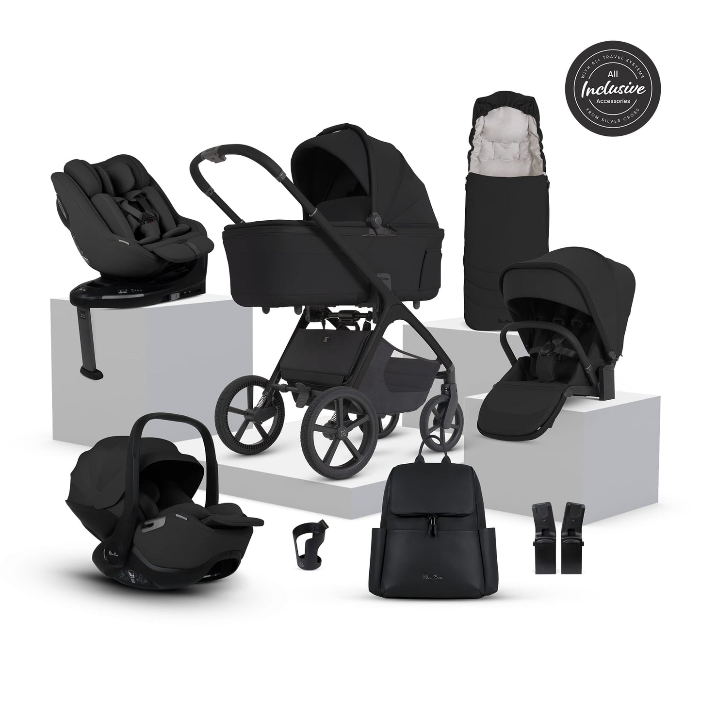 Silver Cross Cove 2 Ultimate 360 Family Travel System - Onyx