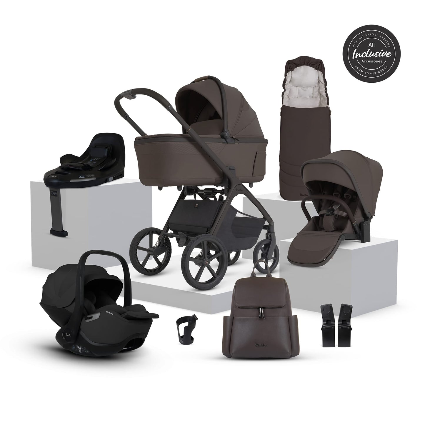 Silver Cross Cove 2 Ultimate 360 Travel System - Chocolate