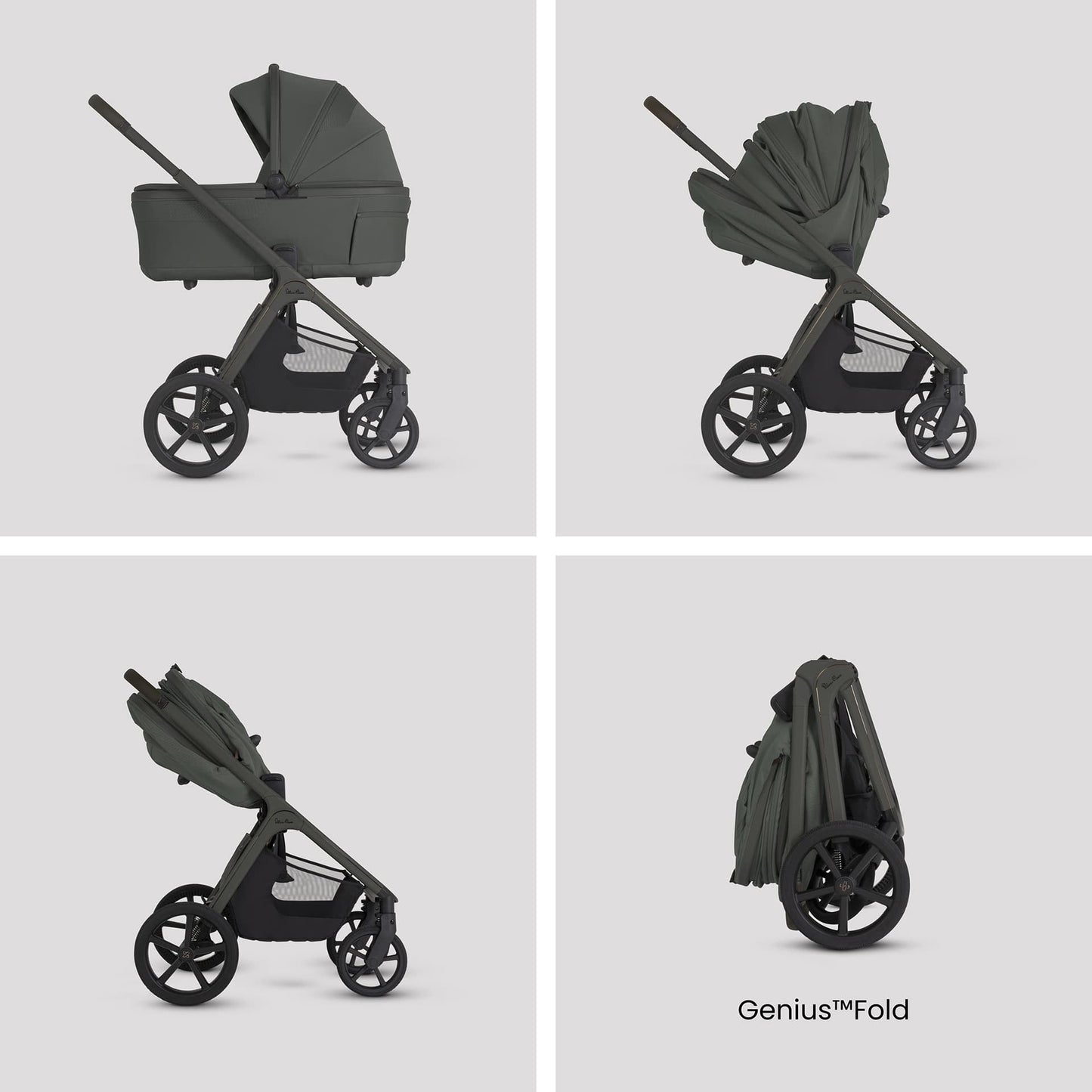 Silver Cross Cove 2 (Cabriofix i-Size) Travel System - Pewter