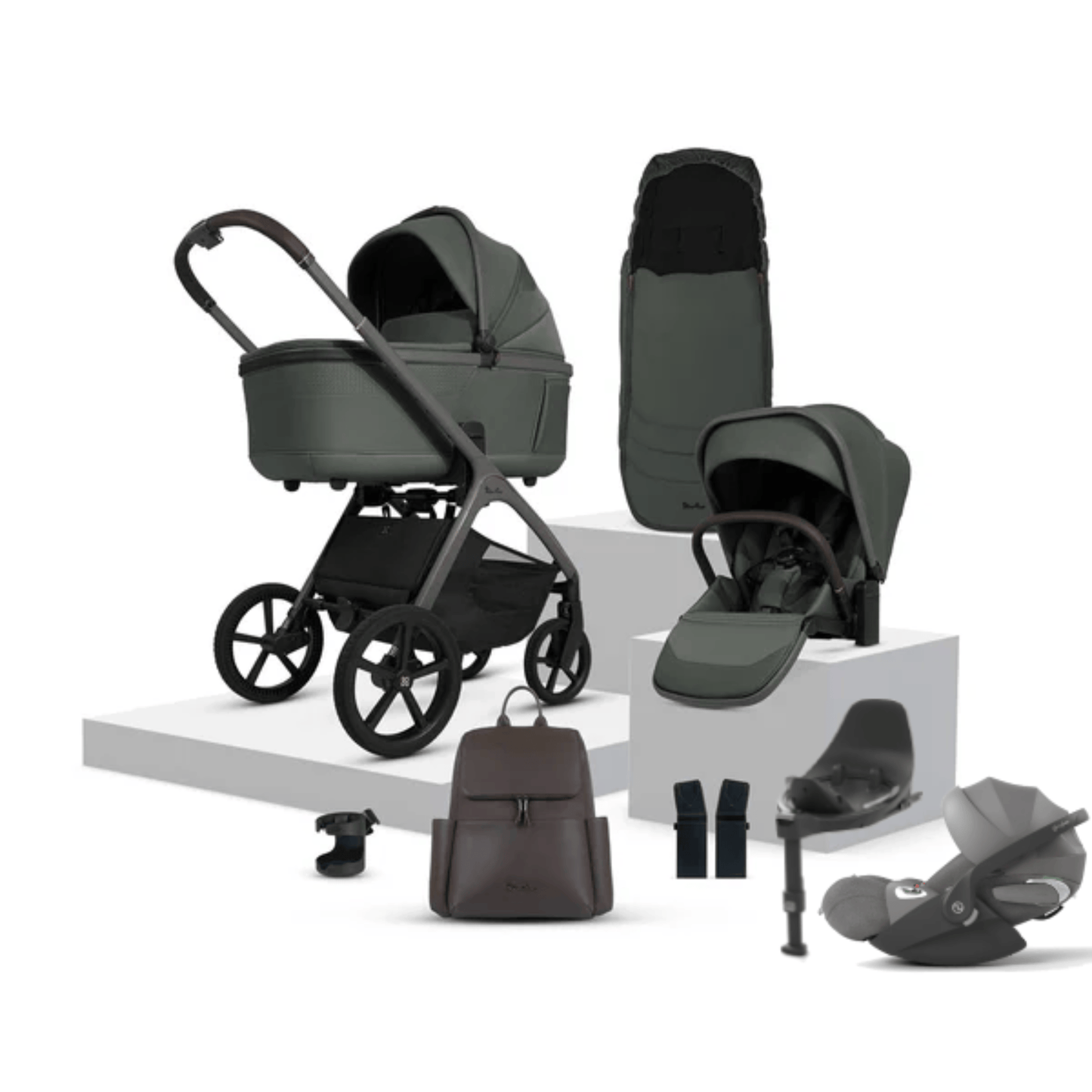 Silver Cross Cove (Cloud T Plus) Travel System - Pewter/Mirage Grey