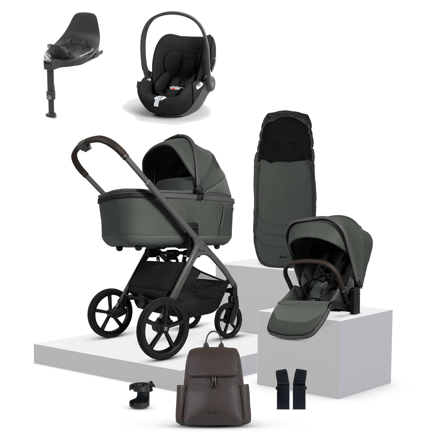 Silver Cross Cove (Cloud T) Travel System - Pewter