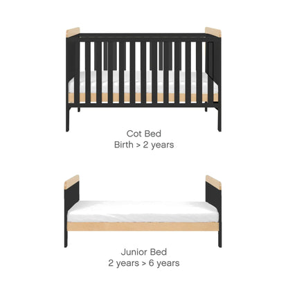 Tutti Bambini Rio 5 Piece Room Set - Honey Oak & Slate Grey