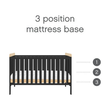 Tutti Bambini Rio 2 Piece Room Set - Honey Oak & Slate Grey