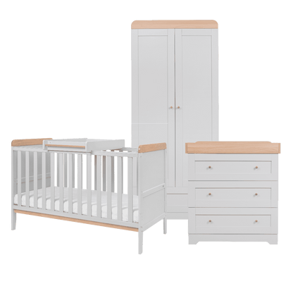 Tutti Bambini Rio 5 Piece Room Set - Dove Grey/Oak