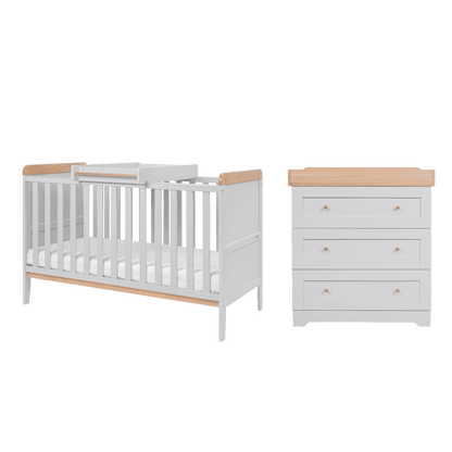 Tutti Bambini Rio 5 Piece Room Set - Dove Grey/Oak