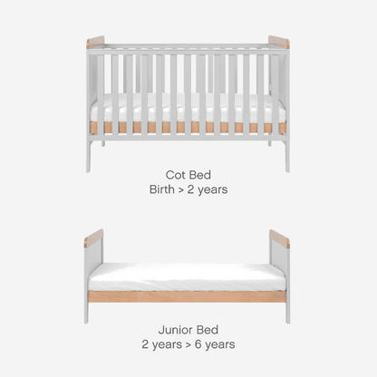 Tutti Bambini Rio 5 Piece Room Set - Dove Grey/Oak