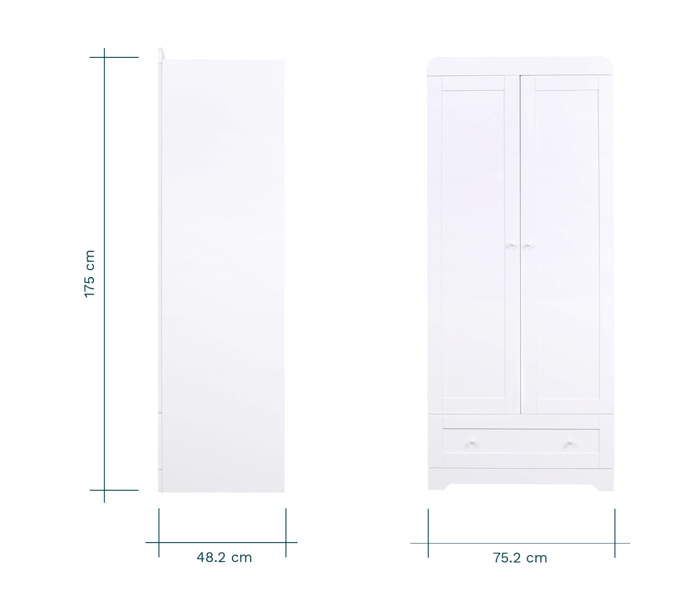Tutti Bambini Rio 5 Piece Room Set - White