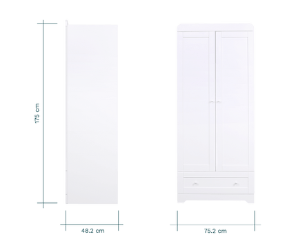 Tutti Bambini Rio 5 Piece Room Set - White