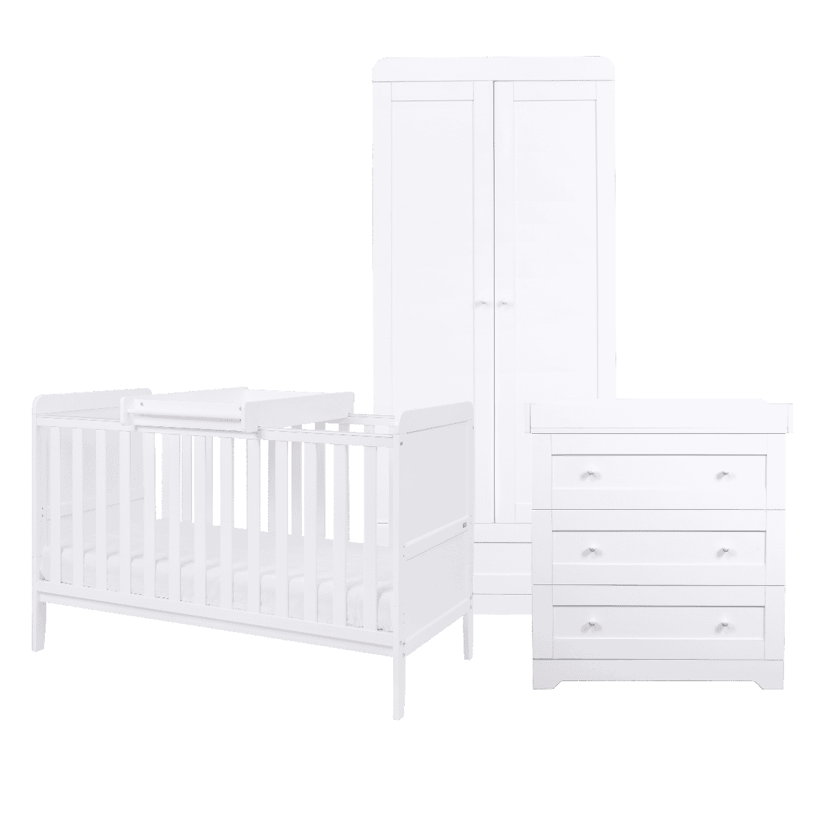 Tutti Bambini Rio 5 Piece Room Set - White