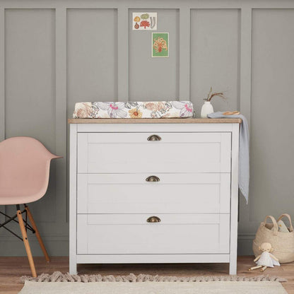 Tutti Bambini Verona 4 Piece Room Set - White/Oak