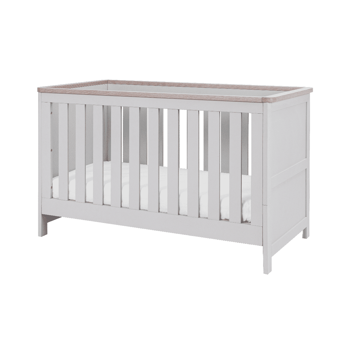 Tutti Bambini Verona Cot Bed - Dove Grey/Oak