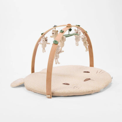 Tutti Bambini Luxury Wood & Muslin Playgym - Love Cats